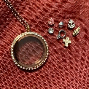 Origami Owl Living Locket with Charms
